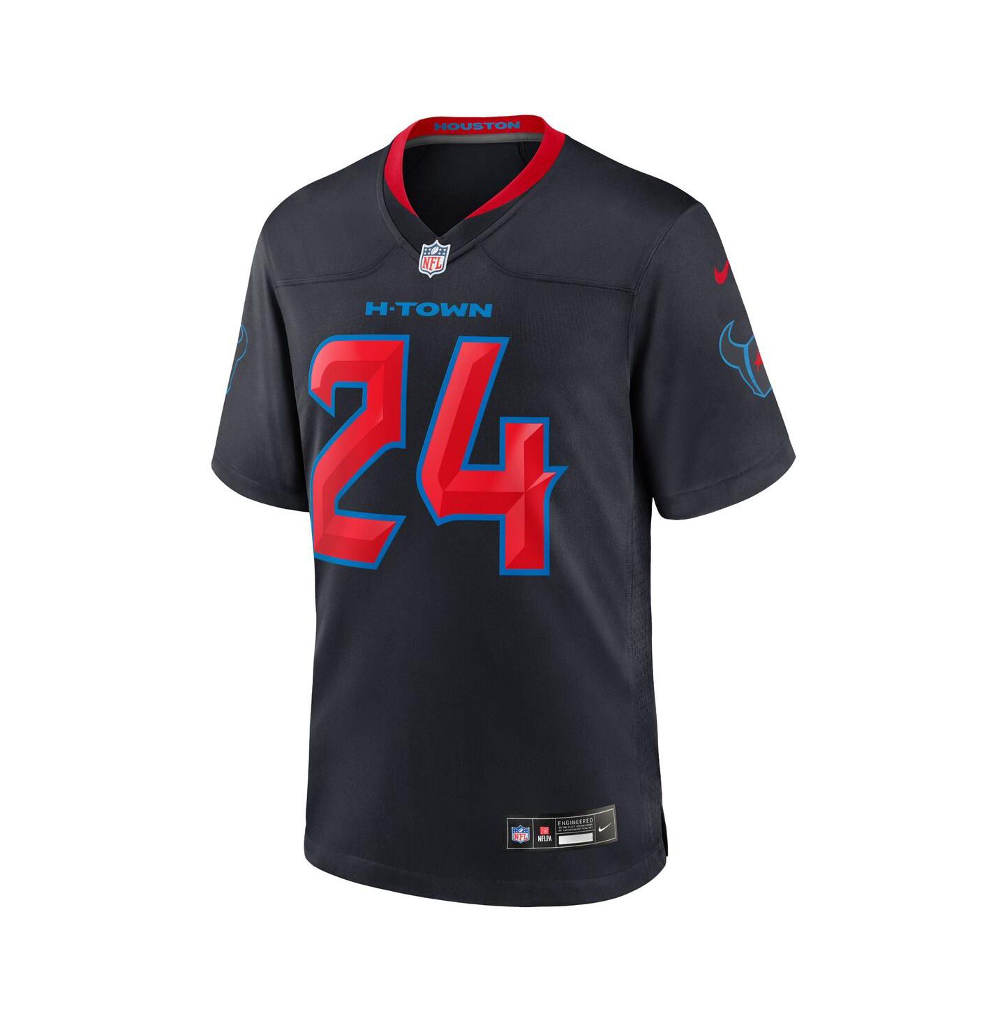 Мужской топ Nike Derek Stingley Jr. Navy Houston Texans 2nd Alternate Game Jersey — фото 8