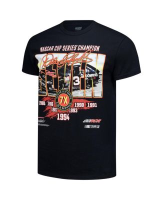 Men's Black Dale Earnhardt 1-Spot Seven Championships T-Shirt