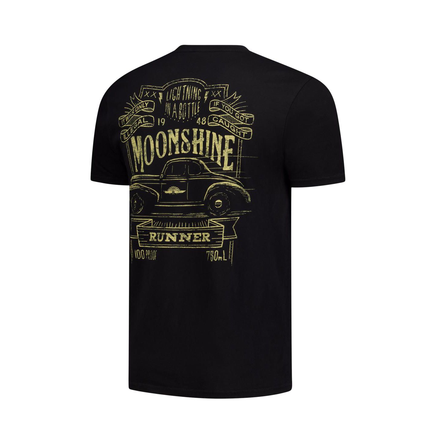 Мужская футболка Checkered Flag Sports Black NASCAR 2-Spot Moonshine Lightning in a Bottle — фото 3