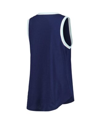 Women's Deep Sea Blue Seattle Kraken Strategy Tank Top