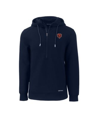 Men's Navy Chicago Bears Throwback Roam Eco Half-Zip Pullover Hoodie