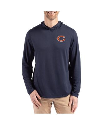 Men's Navy Chicago Bears Coastline Epic Comfort Long Sleeve Hoodie T-Shirt