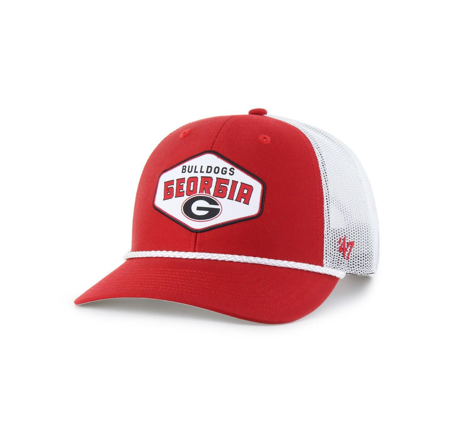 Men's Red Georgia Bulldogs Ace Out Rope Adjustable Trucker Hat