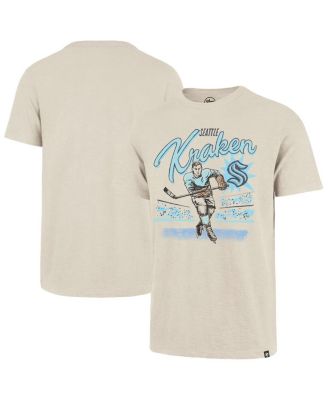 Men's Natural Seattle Kraken Hockey Player Golden Age Scrum T-Shirt