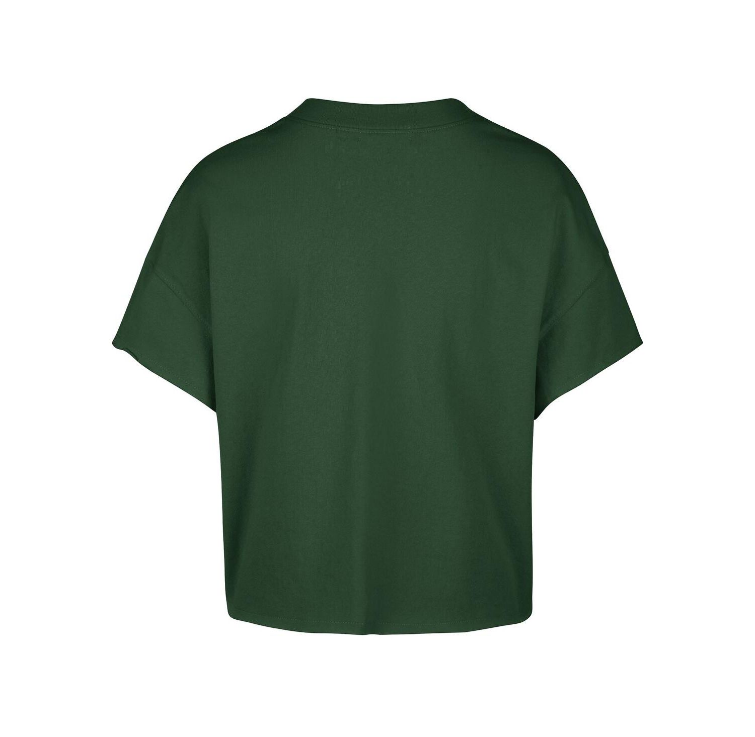 Women's Hunter Green Milwaukee Bucks Elation Oversized Notch Neck T-Shirt