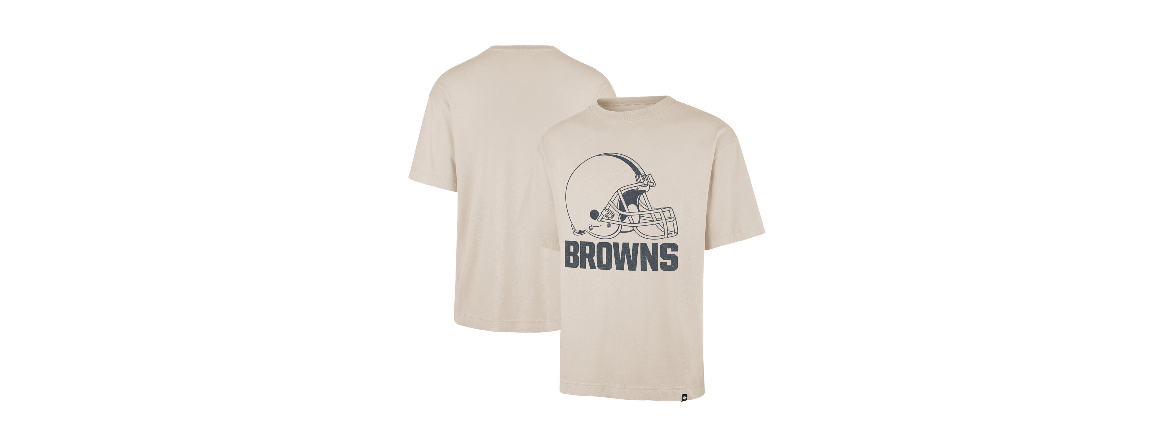 47 Brand Men's Tan Cleveland Browns Bouldering Imprint Ravine Foundation T-Shirt