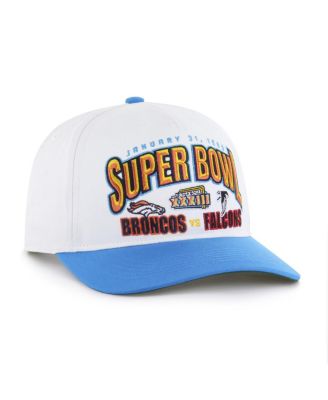 Men's White/Powder Blue NFL Multi-Team Throwback Dueling Logos Adjustable Hitch Hat