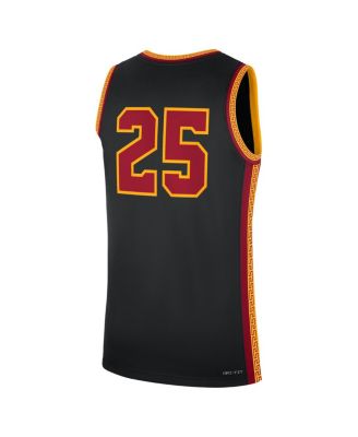 Men's 25 Black USC Trojans Alternate Replica Basketball Jersey
