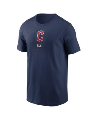 Men's Navy Cleveland Guardians City Connect 2-Hit T-Shirt