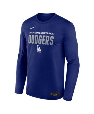 Men's Royal Los Angeles Dodgers Authentic Collection Legend Dri-FIT Long Sleeve T-Shirt