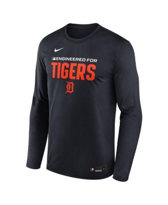 Men's Navy Detroit Tigers Authentic Collection Legend Dri-FIT Long Sleeve T-Shirt