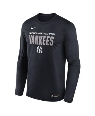Men's Navy New York Yankees Authentic Collection Legend Dri-FIT Long Sleeve T-Shirt