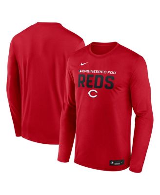 Men's Red Cincinnati Reds Authentic Collection Legend Dri-FIT Long Sleeve T-Shirt