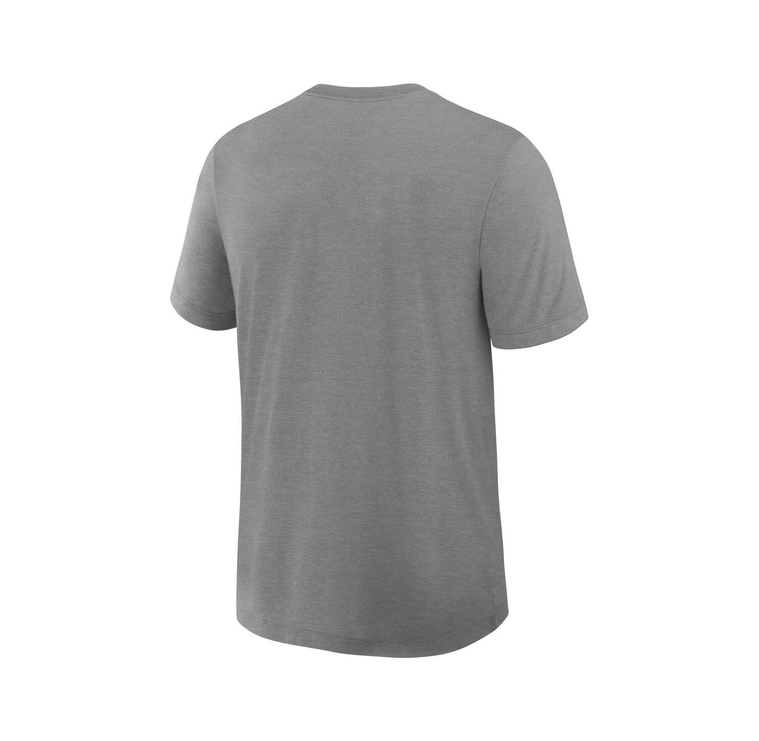 Men's Heather Charcoal New York Yankees Authentic Collection Early Work Tri-Blend Dri-FIT T-Shirt