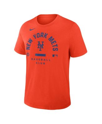 Men's Orange New York Mets Authentic Collection Early&nbsp;Work Tri-Blend Dri-FIT T-Shirt
