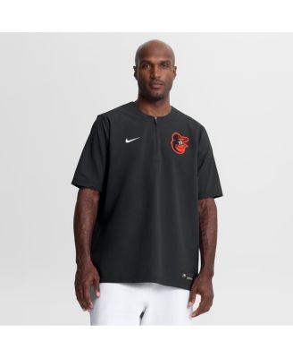 Men's Black Baltimore Orioles Authentic Collection Dri-FIT Quarter-Zip Windshirt