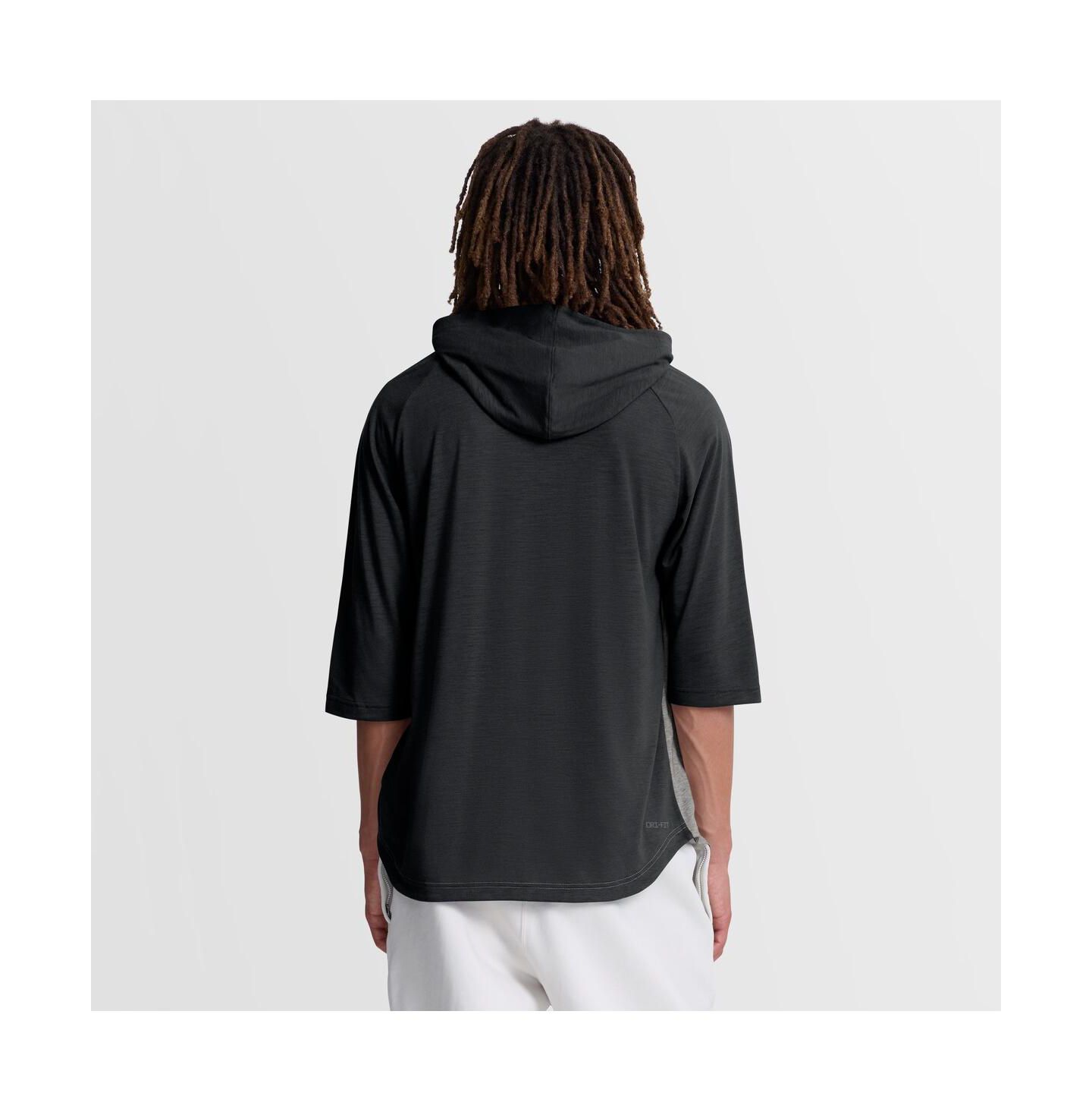 Мужская футболка Nike Black Baltimore Orioles Authentic Collection Flux Dri-FIT Raglan 3/4-Sleeve Hooded — фото 2