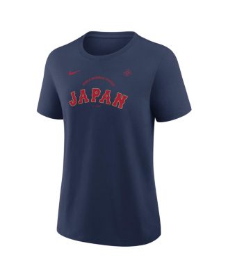 Women's Navy Japan Baseball 2026 World Baseball Classic Script T-Shirt