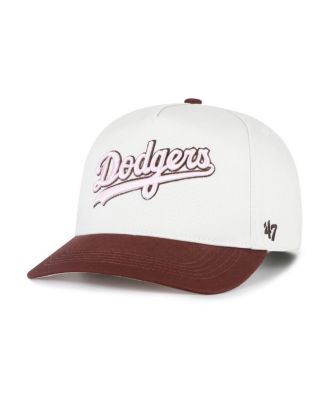Women's Stone/Burgundy Los Angeles Dodgers Love Letter Adjustable Hitch Hat