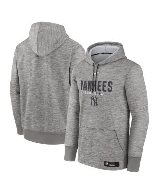 Men's Heather Charcoal New York Yankees Authentic Collection Therma-FIT Hoodie