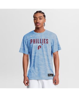 Men's Light Blue Philadelphia Phillies Authentic Collection Velocity Dri-FIT T-Shirt