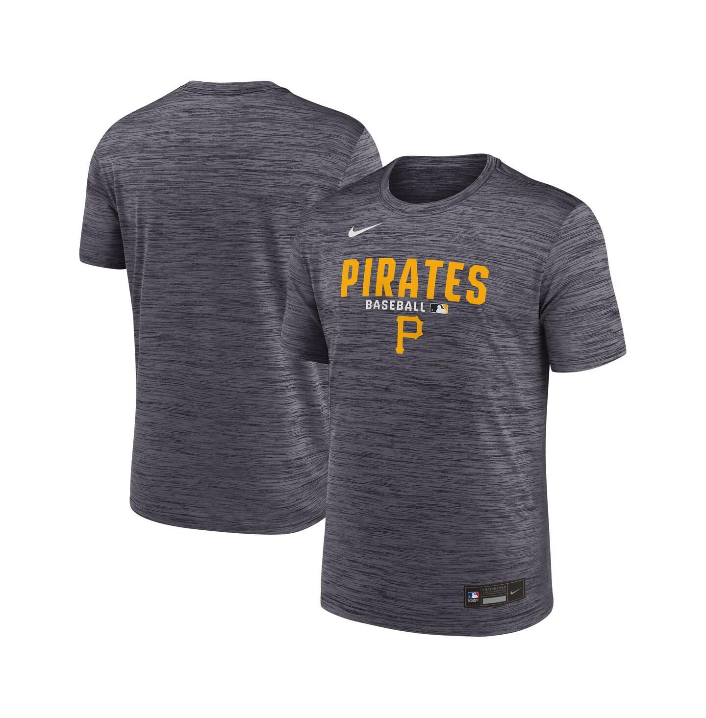 Мужская футболка Nike Black Pittsburgh Pirates Authentic Collection Velocity Dri-FIT — фото 1