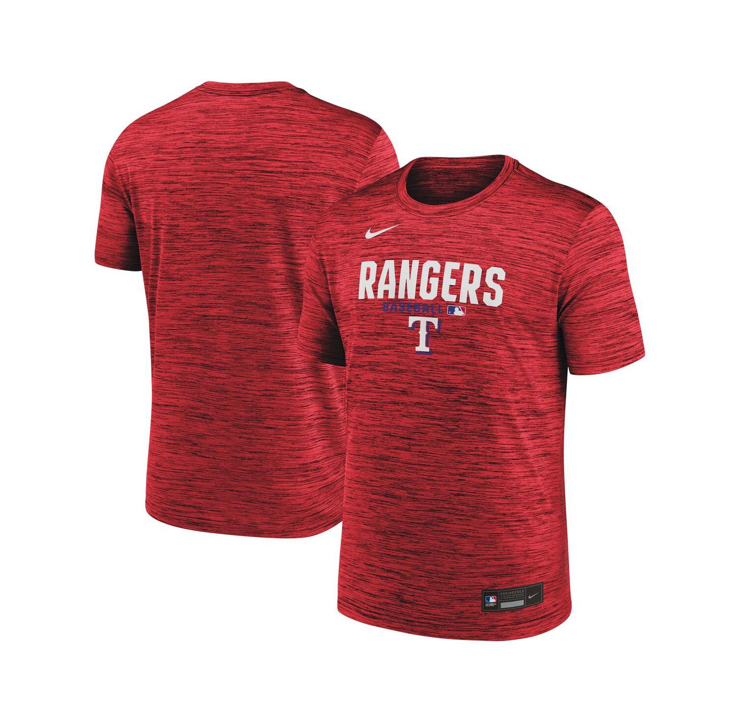 Men's Red Texas Rangers Authentic Collection Velocity Dri-FIT T-Shirt