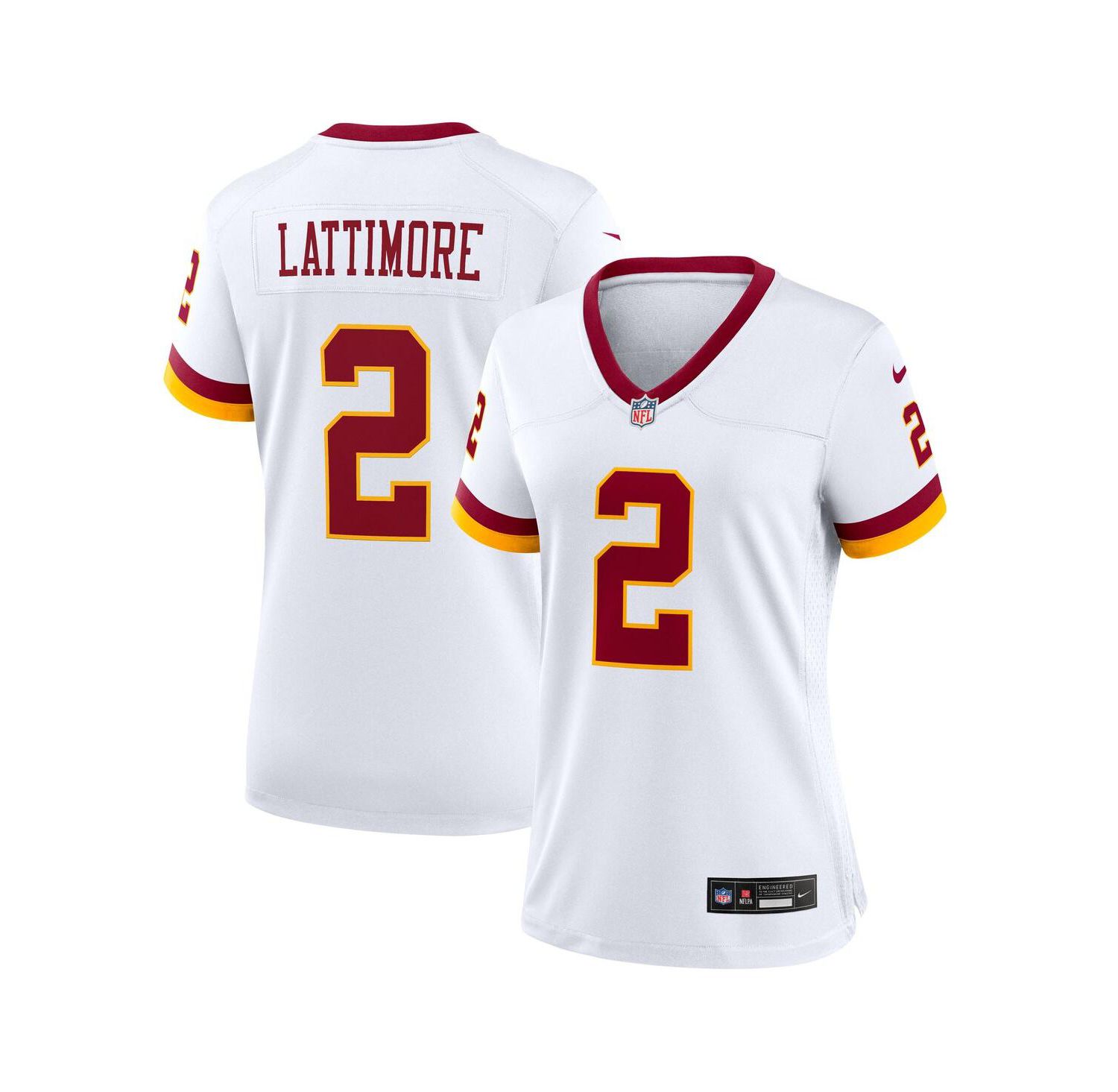 Women's Marshon Lattimore White Washington Commanders Game Super Bowl Era Jersey