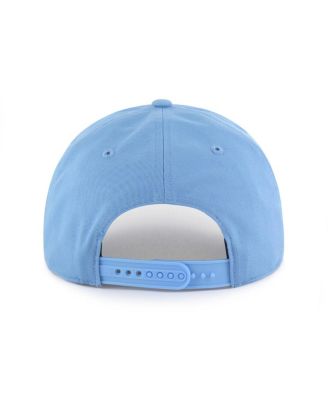 Men's Light Blue Utah Mammoth Overhand Logo Side Patch Adjustable Hitch Hat