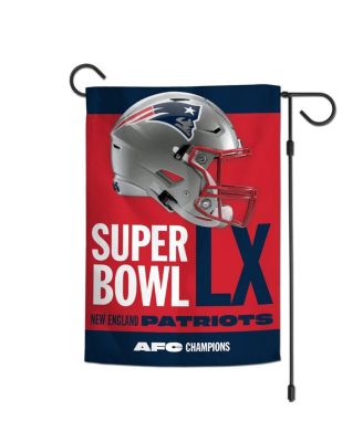 New England Patriots 2025 AFC Champions Double-Sided 12" x 18" Garden Flag