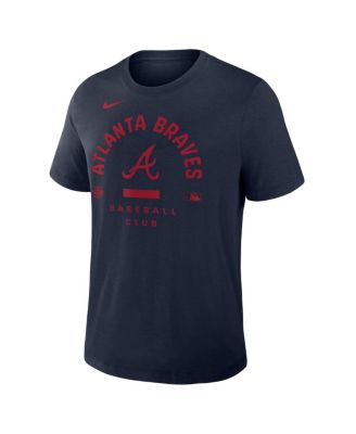 Men's Navy Atlanta Braves Authentic Collection Early&nbsp;Work Tri-Blend Dri-FIT T-Shirt