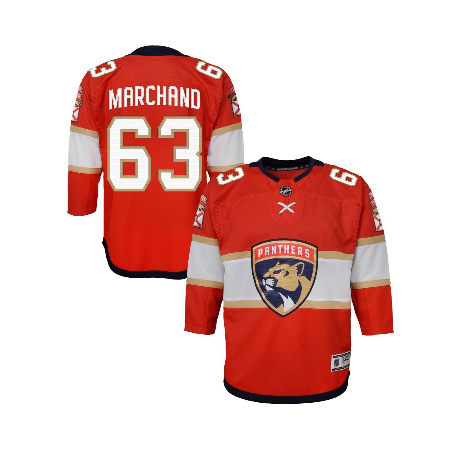 Big Boys and Girls Brad Marchand Red Florida Panthers Premier Player Jersey