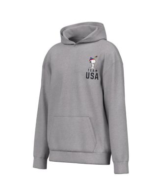 Men's Heather Gray Peanuts Team Spirit Hoodie