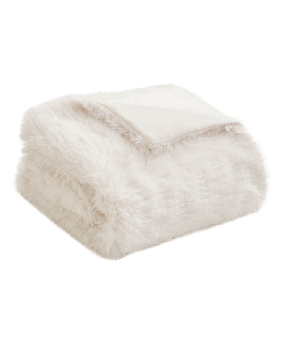 Juicy Couture Eyelash Solid Faux Fur Throw, 50" x 70"