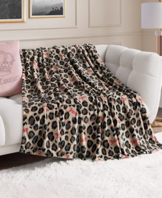 Printed Plush Oversized Throw, 60" x 70"