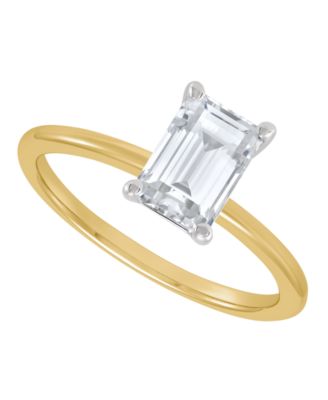 IGI Certified Lab Grown Diamond Solitaire Engagement Ring (1-1/2 ct. t.w.) in 14k White Gold or 14k Two Tone Gold