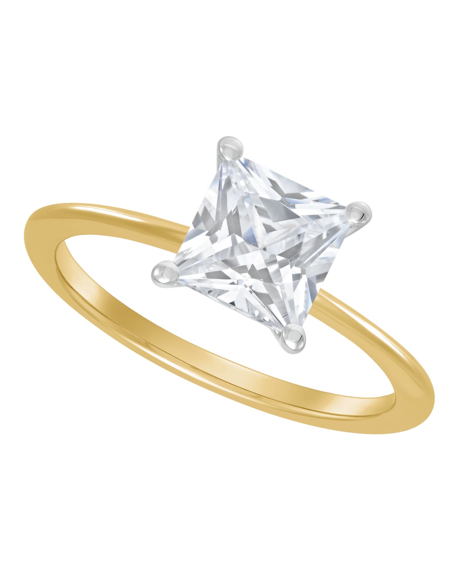 IGI Certified Lab Grown Diamond Solitaire Engagement Ring (1-1/2 ct. t.w.) in 14k White Gold or 14k Two Tone Gold