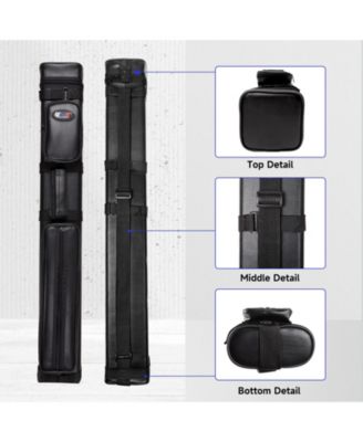 3x6 Square Hard Pool Cue Case, Billiard Stick Carrying Case for 3 Sticks, Billiard Cue Cases