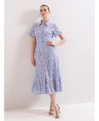 Women's Carmine Lace Dress