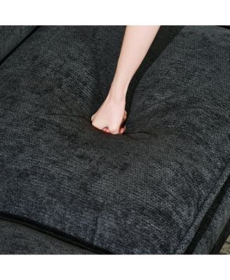 140.9 Inch U-Shaped Modular Sectional Sofa with 2 Ottomans