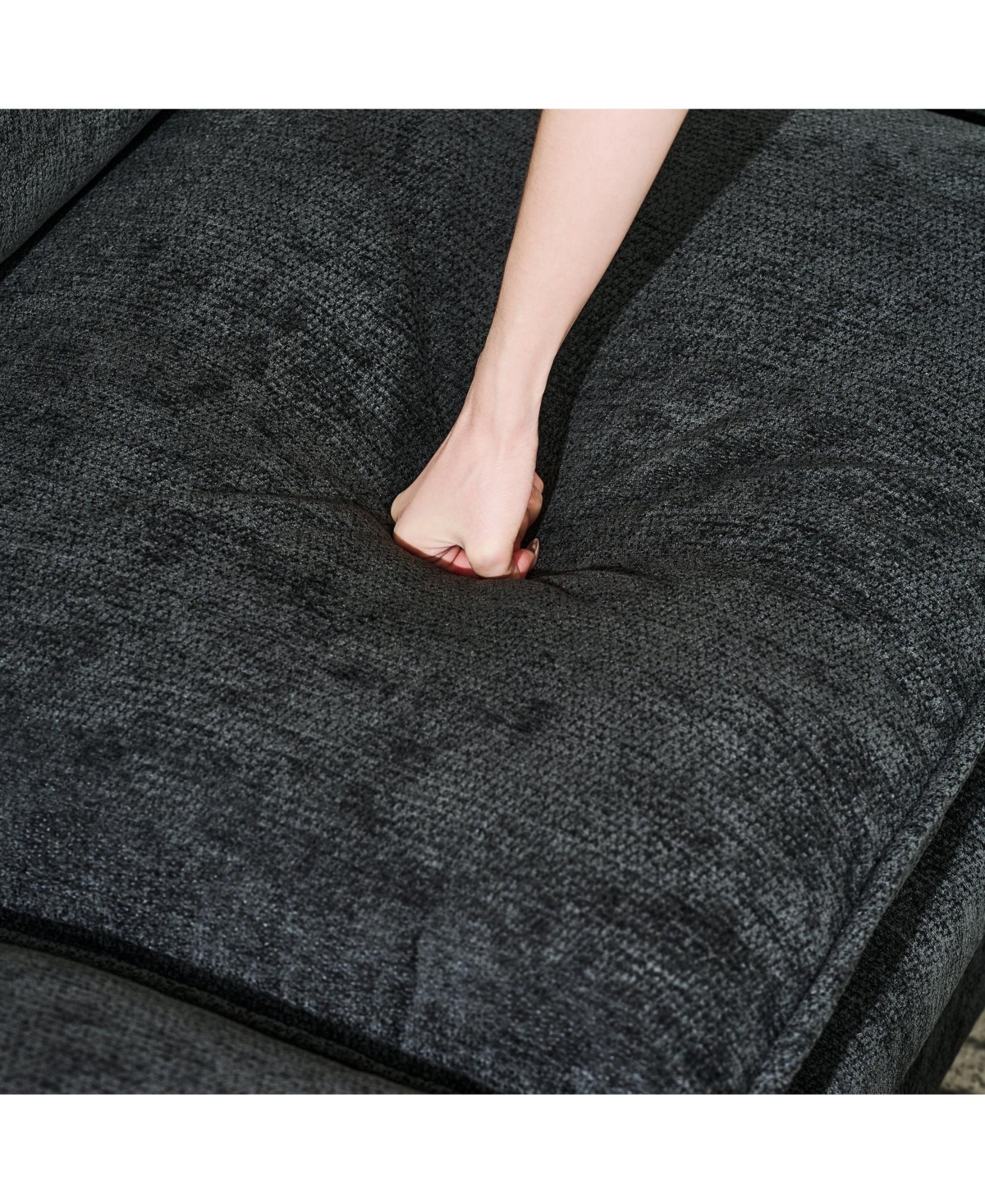 Boyel Living 140.9 Inch U-Shaped Modular Sectional Sofa with 2 Ottomans