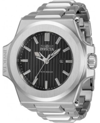 Men's 34730 Akula Quartz 3 Hand Gunmetal Dial Watch