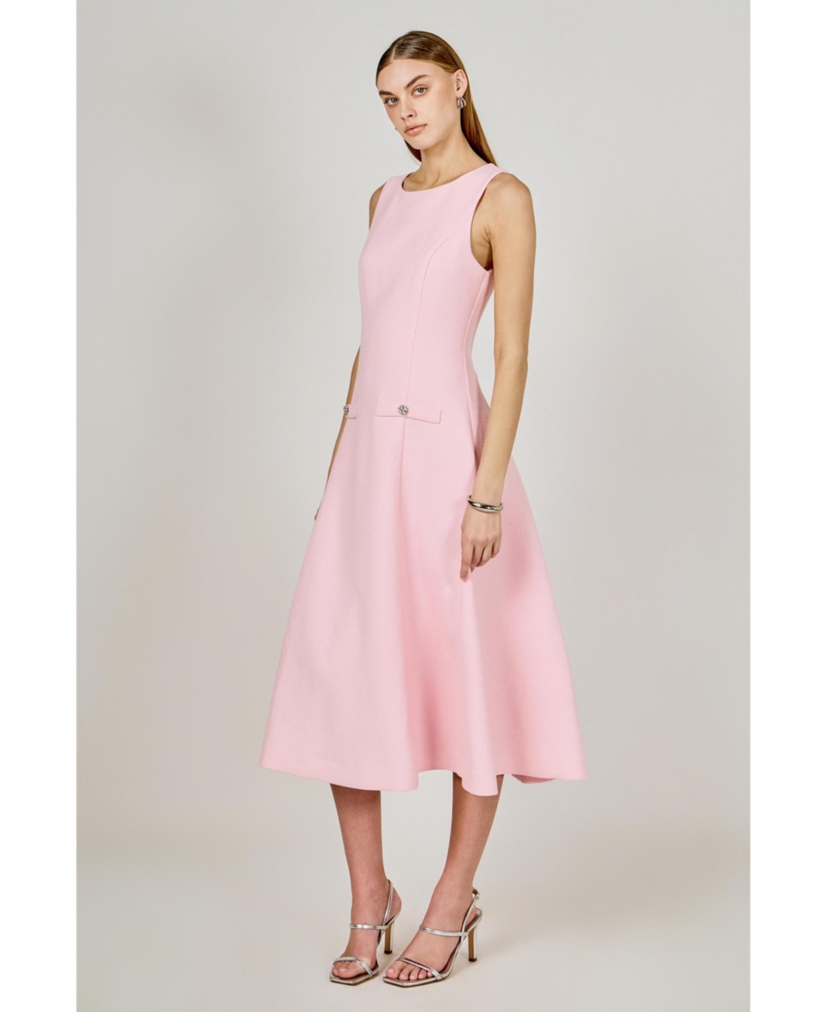 endless rose Women's Tweed Midi Dress