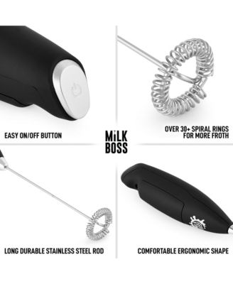 Milk Boss Milk Frother With Holster Stand