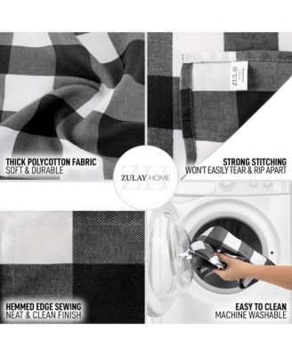 Thick Poly Cotton Buffalo Plaid Table Runners for Decor, Dining Table, Indoor & Outdoor (14"x72")