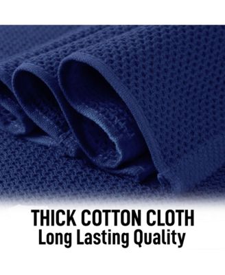 6 Pack 100% Cotton Waffle Weave - 12x12” Super Absorbent Dish Towels for Kitchen