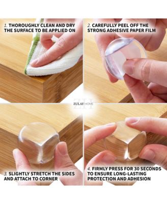8 Pack Corner Protector Baby Proof Corners and Edges - Round Table Corner Protectors for Baby