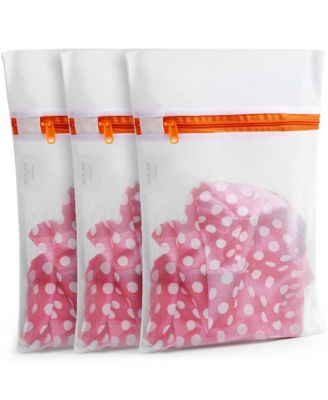 3 Pack Reusable Mesh Laundry Bags for Delicates  (3 Small)