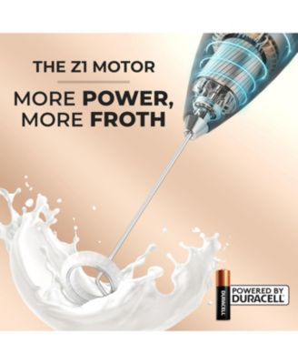 Milk Frother Handheld Electric Whisk with AA Duracell Batteries – Durable Drink Mixer for Coffee & More