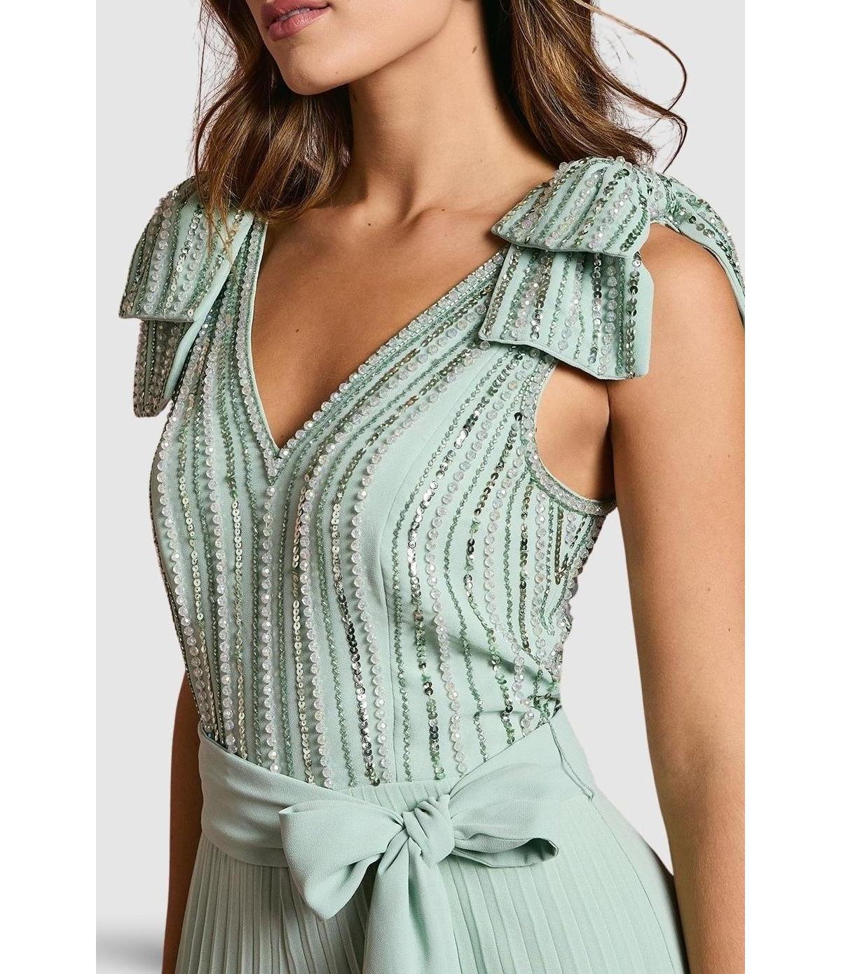 Coast Women's Embellished Bow Shoulder Jumpsuit